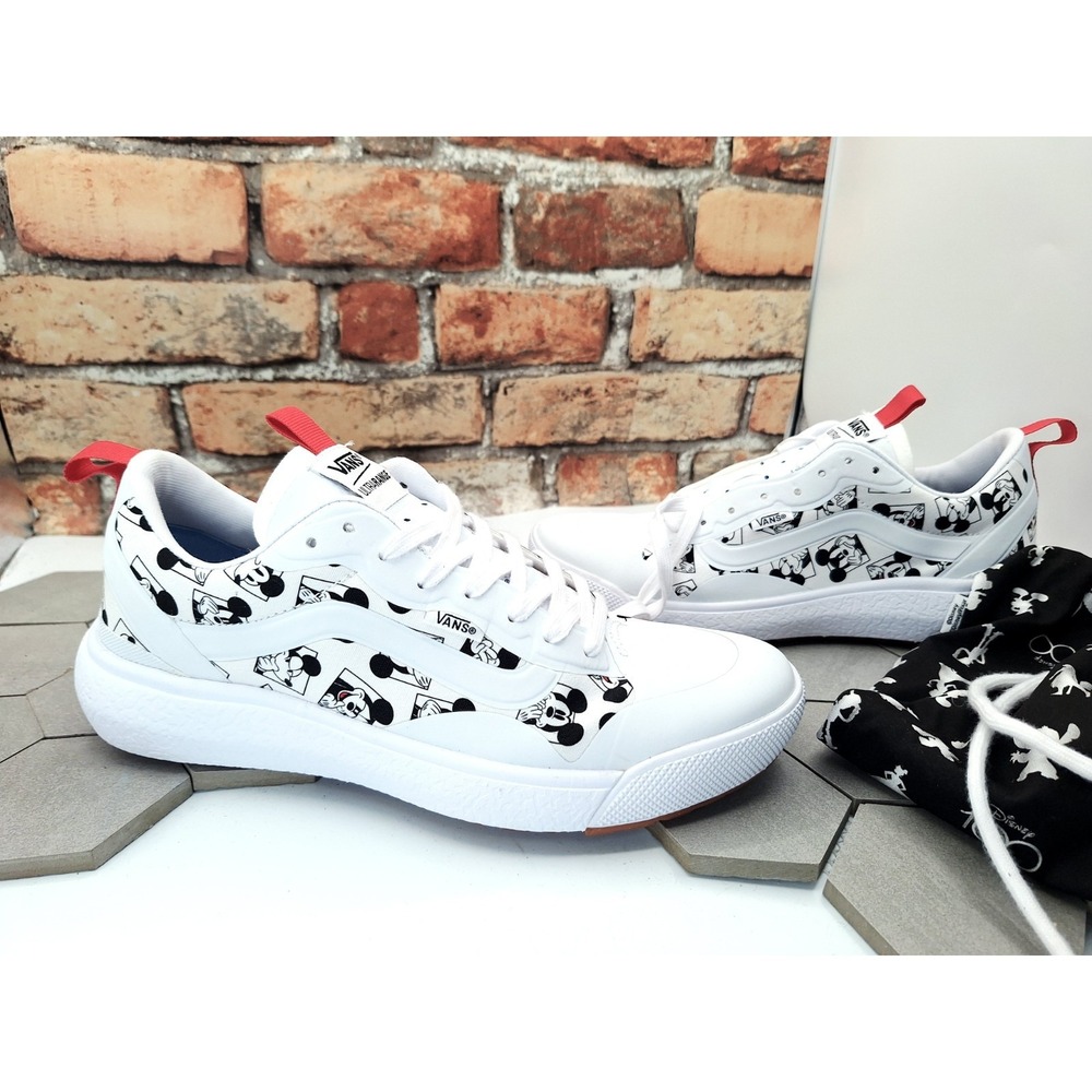 VANS UltraRange Exo Disney Mickey Mouse Athletic Shoes Sz Men 8 White Black Rare